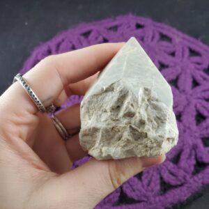 Serpentine Top Polished Crystal Point Stones Crystals Natural Green Unique Display Self standing India