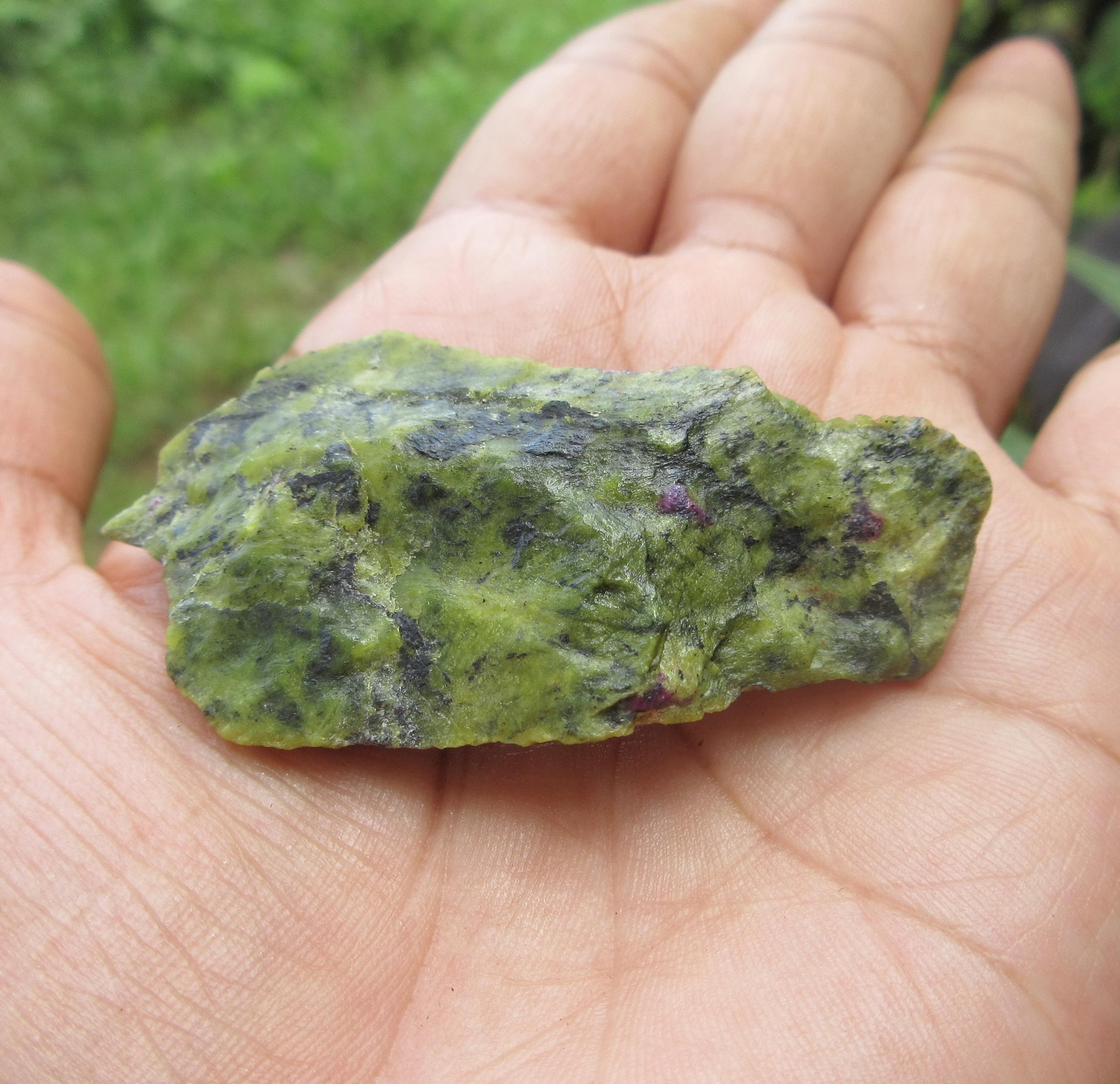 Big Rare Atlantisite/ Serpentine Rough. 73.55 Crts . Raw Atlantisite. Healing Crystal.