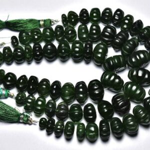 BIG Serpentine Carved rondelle Beads - 8 inches - Natural Serpentine Carving Rondelle Beads Strand - Size is 10.5 - 15.5 mm #442 BIG Serpentine Carved rondelle Beads - 8 inches - Natural Serpentine Carving Rondelle Beads Strand - Size is 10.5 - 15.5 mm #442