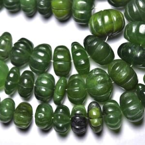 Big Serpentine Carved rondelle Beads - 7 inches - Natural Beautiful Serpentine Carving Rondelle Beads Strand - Size is 10 - 16 mm #2114 Big Serpentine Carved rondelle Beads - 7 inches - Natural Beautiful Serpentine Carving Rondelle Beads Strand - Size is 10 - 16 mm #2114