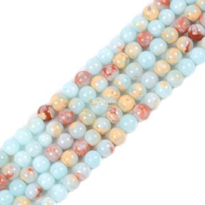 4mm Dyed Blue Serpentine Round Loose Gemstone Beads Jewelry Making Diy 16" 4mm Dyed Blue Serpentine Round Loose Gemstone Beads Jewelry Making Diy 16"