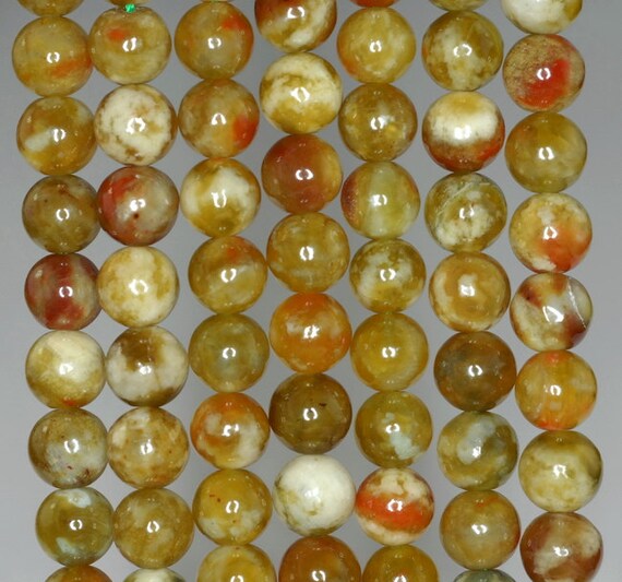 6mm Russian Serpentine Gemstone Grade Aaa Green Red Round 6mm Loose Beads 15.5 Inch Full Strand Lot 1,2,6 And 12 (80000382-784)