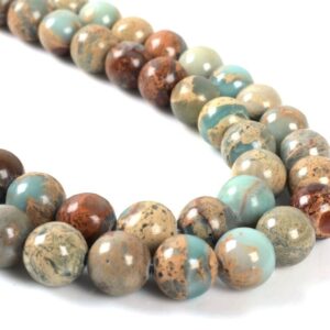 8mm Serpentine Round Ball Loose Gemstone Beads 16"