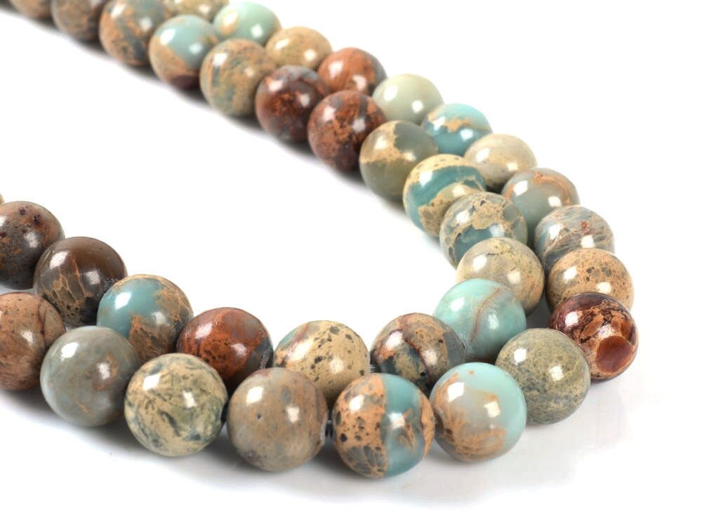 8mm Serpentine Round Ball Loose Gemstone Beads 16" 8mm Serpentine Round Ball Loose Gemstone Beads 16"
