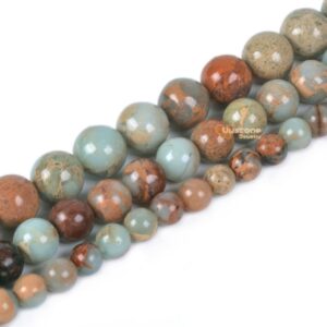 Serpentine Round Ball Loose Beads Diy Jewelry Making Beads Strand 6mm 8mm 10mm