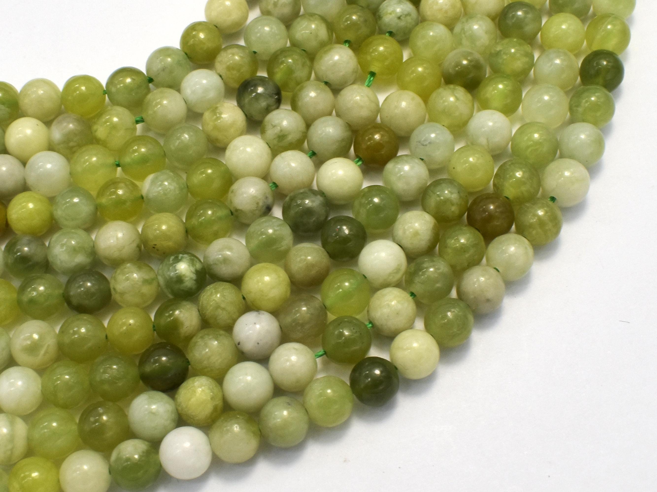 Serpentine Jade, 6mm (6.6mm) Round Beads, 15 Inch, Approx. 59 Beads, Hole 1mm (287054057)