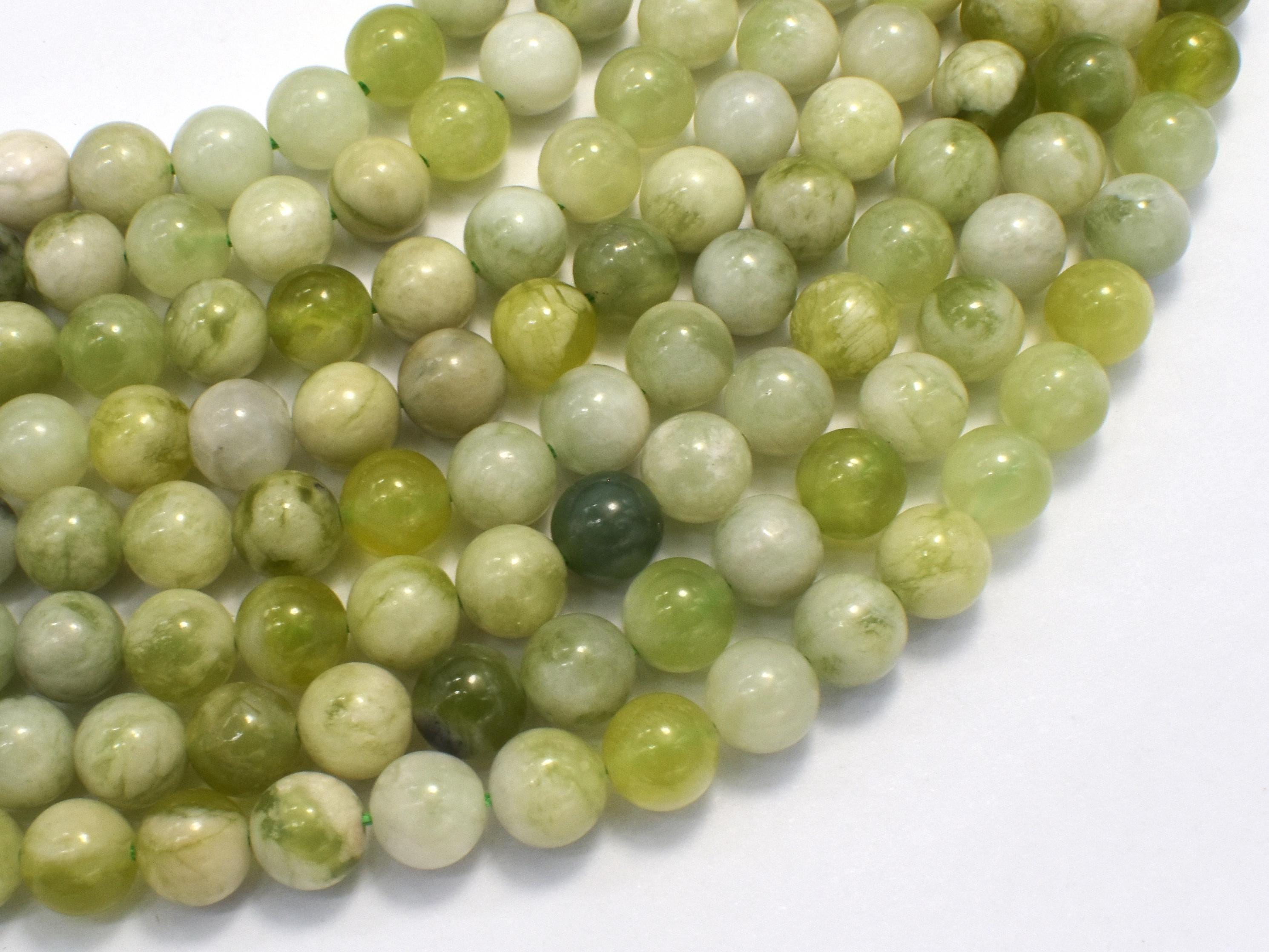 Serpentine Jade, 8mm Round Beads, 15 Inch, Approx. 47 Beads, Hole 1mm (287054058)