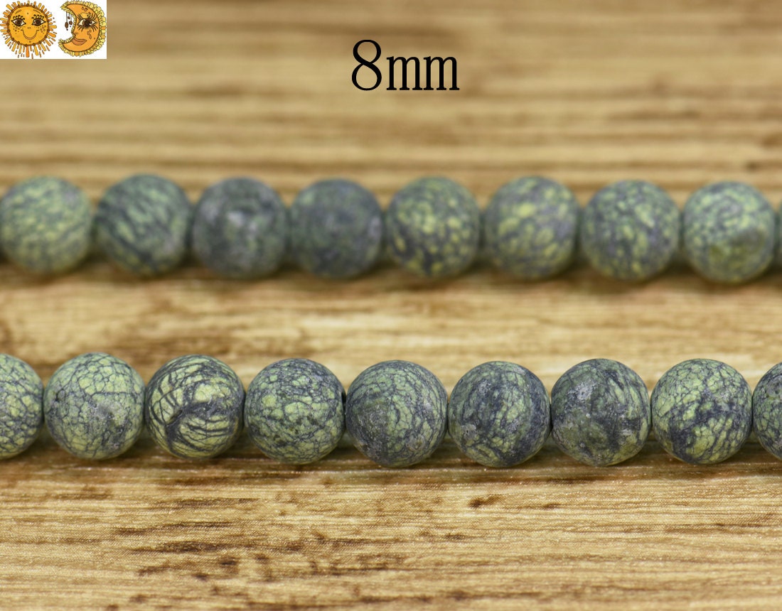 Serpentine Matte Round Beads,frosted Beads,8mm,15" Full Strand Serpentine Matte Round Beads,frosted Beads,8mm,15" Full Strand