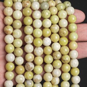 Natural Yellow Green Serpentine Jade Gemstone Grade Aaa Round 5-6mm 7-8mm 9-10mm Loose Beads Natural Yellow Green Serpentine Jade Gemstone Grade Aaa Round 5-6mm 7-8mm 9-10mm Loose Beads