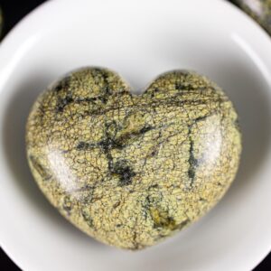 ASTERITE SERPENTINE Crystal Heart - Self Care, Mom Gift, Home Decor, Healing Crystals and Stones, E1110