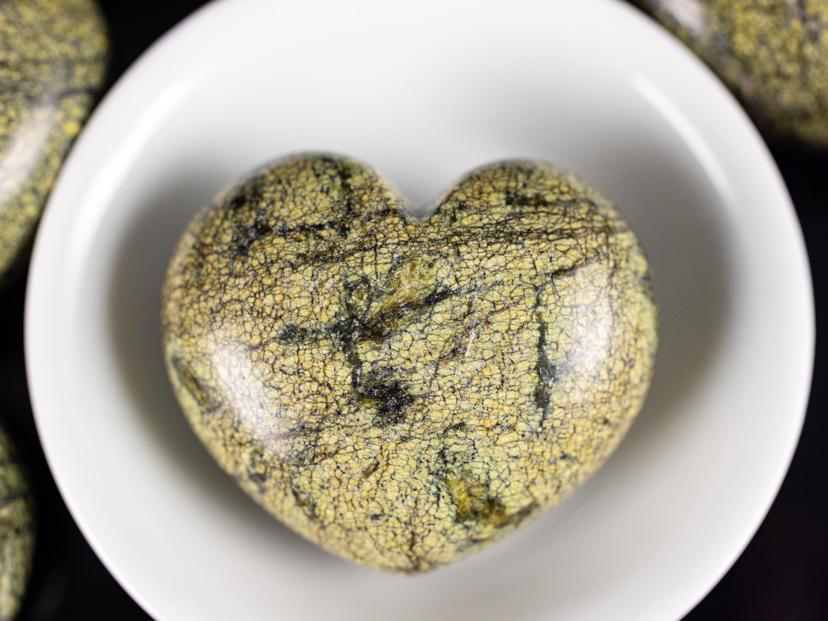 Asterite Serpentine Crystal Heart - Self Care, Mom Gift, Home Decor, Healing Crystals And Stones, E1110