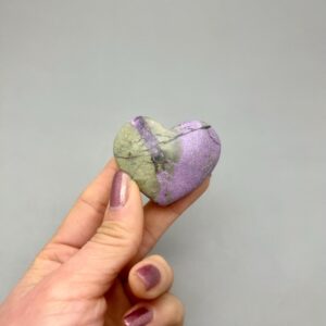 Atlantisite (serpentine & Stitchite) Heart Carving For Accessing Atlantean Energy, Past Life Crystal, Discernment, Akashic Record Atlantisite (serpentine & Stitchite) Heart Carving For Accessing Atlantean Energy, Past Life Crystal, Discernment, Akashic Record