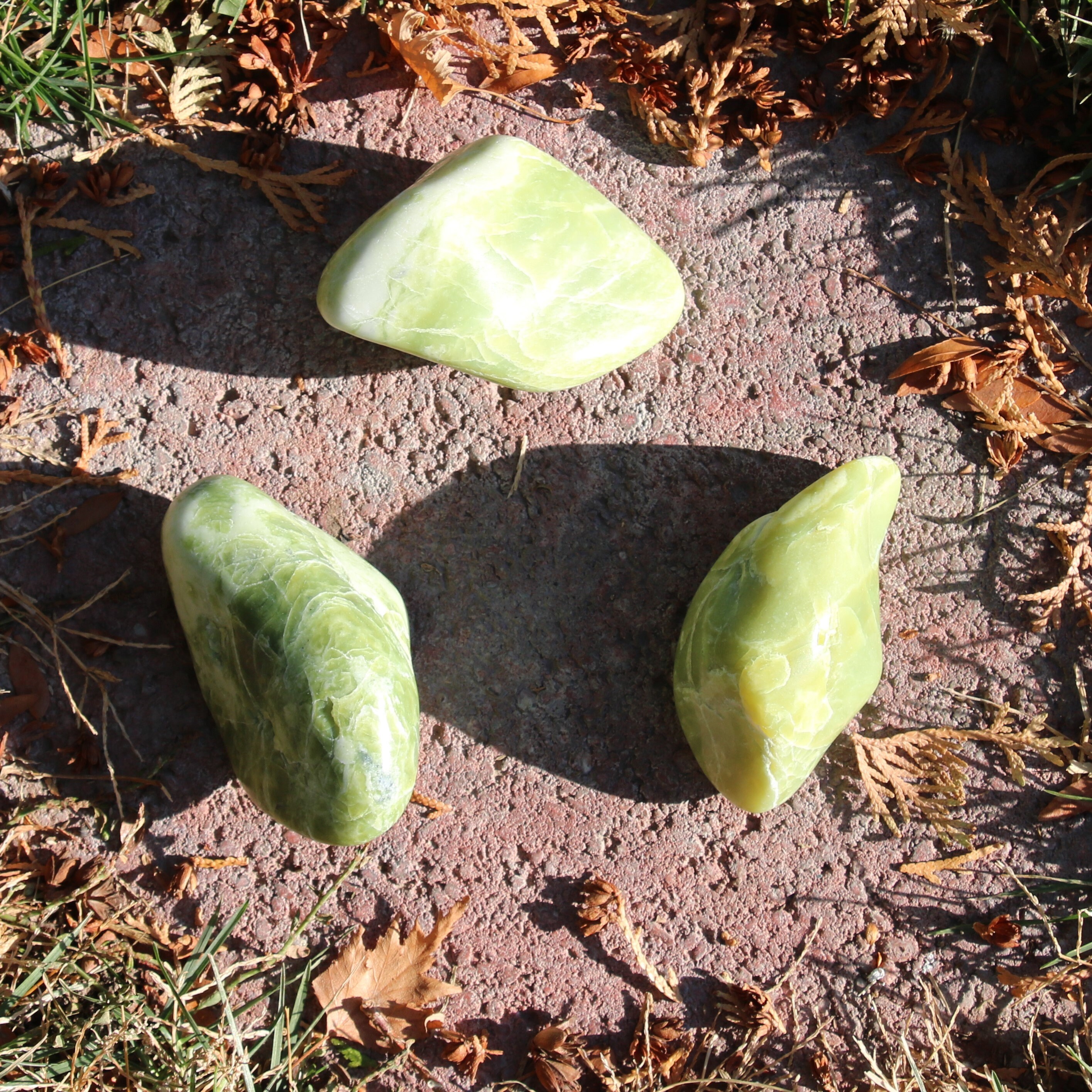 Dark Washington Serpentine Polished Palm Chunks #j-l Dark Washington Serpentine Polished Palm Chunks #j-l