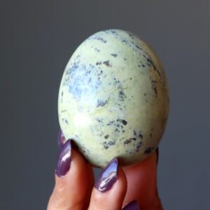 Serpentine Egg Kundalini Rising Green Stone Serpentine Egg Kundalini Rising Green Stone