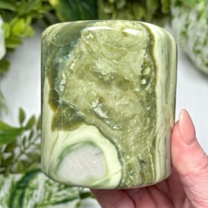 Serpentine Freeform | 582g | - #3 (polished Green Crystal Chunk, Healing Stone, Heart Chakra) Serpentine Freeform | 582g | - #3 (polished Green Crystal Chunk, Healing Stone, Heart Chakra)