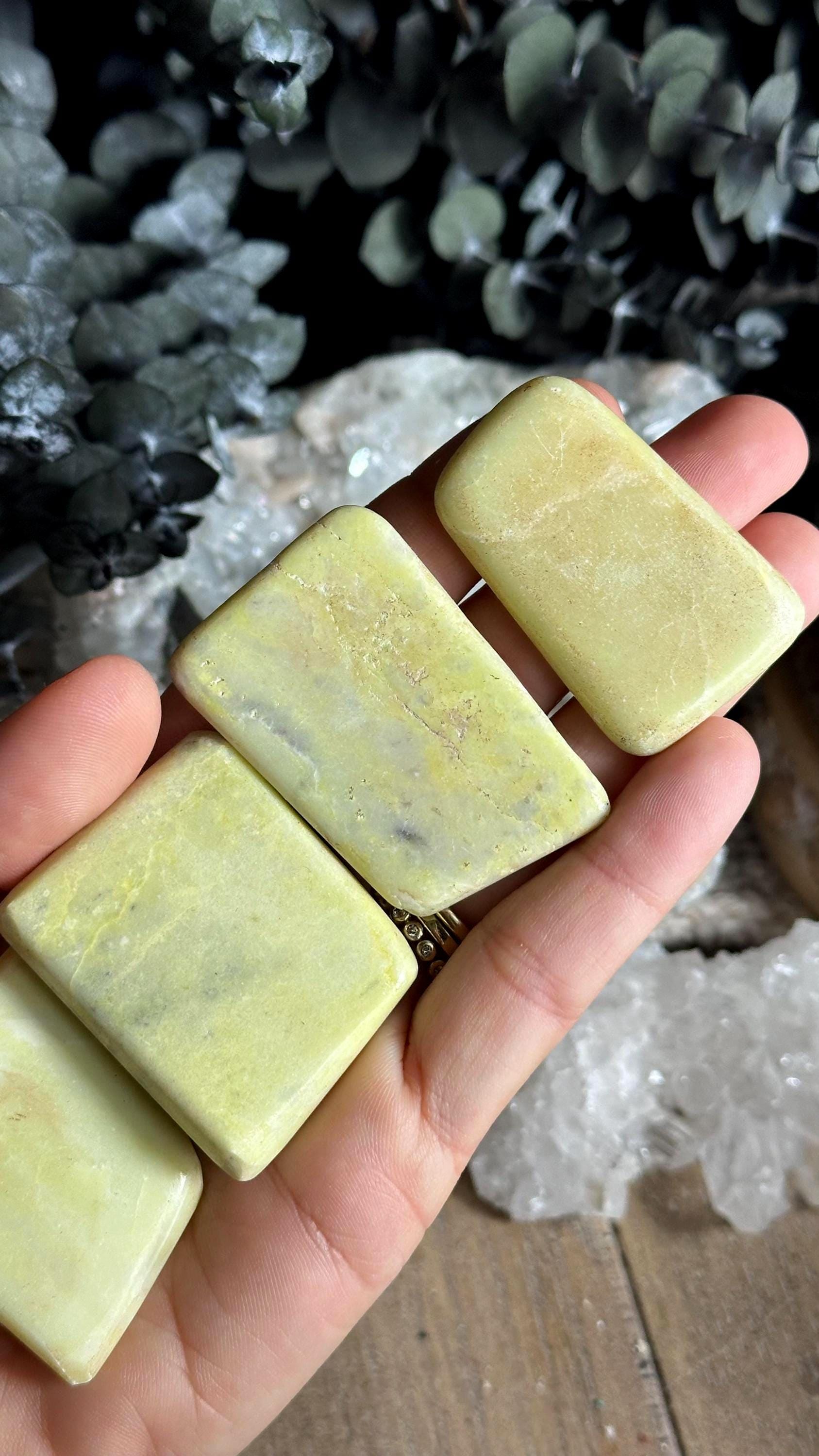 Healerite Palm Stone, Infinite, Serpentine