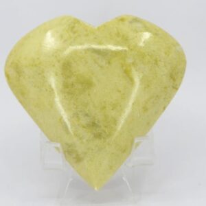 Healerite Yellow Serpentine Heart Healerite Yellow Serpentine Heart