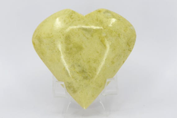 Healerite Yellow Serpentine Heart Healerite Yellow Serpentine Heart