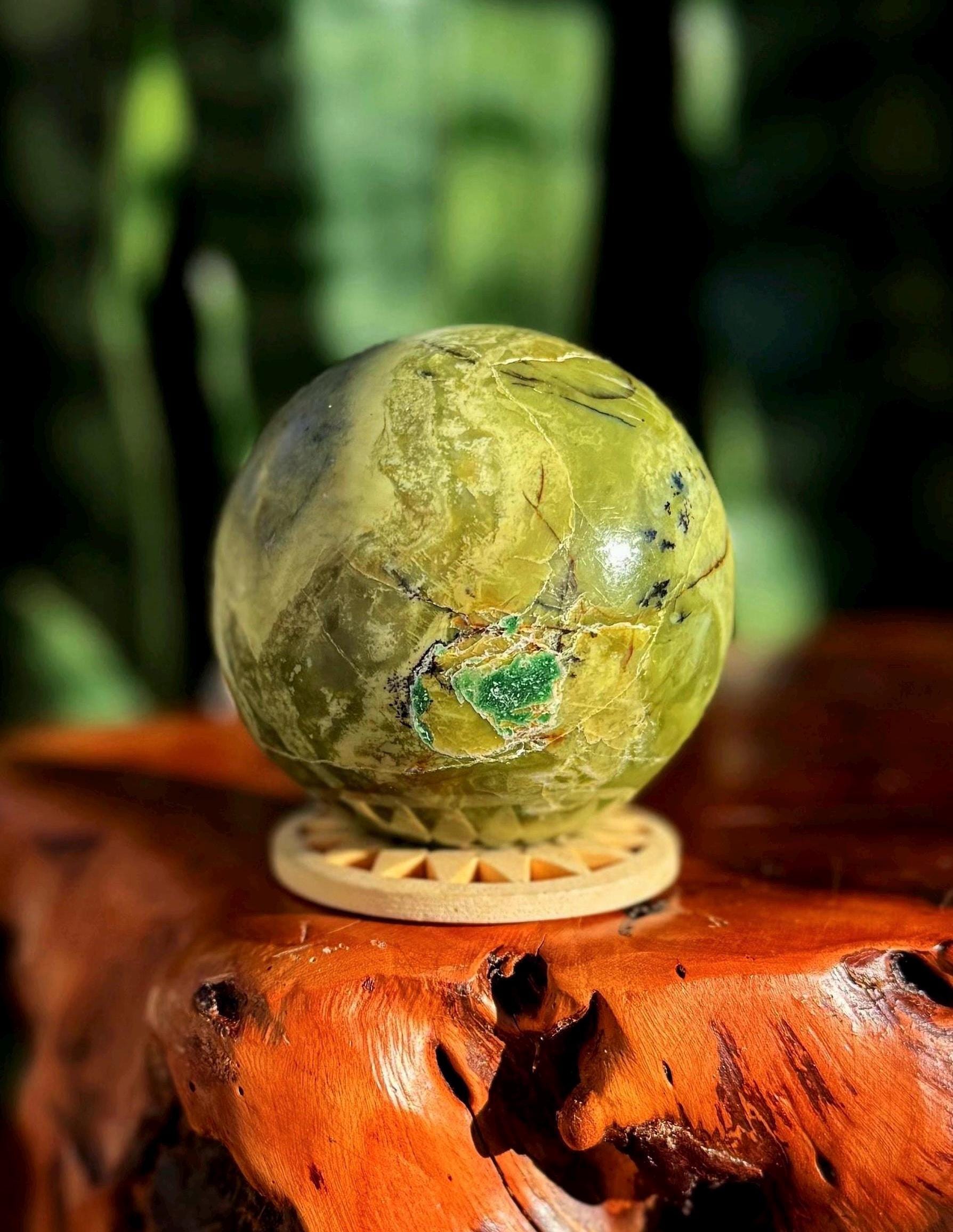 Infinity Serpentine Sphere W/ Stand - For Vitality, Spiritual Exploration & Meditation
