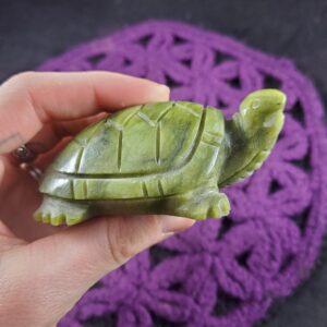 Serpentine Turtle Carving Gemstones Stones Crystals Totem Animal Dark Green Carved Turtle Serpentine Turtle Carving Gemstones Stones Crystals Totem Animal Dark Green Carved Turtle
