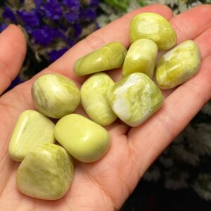 Serpentine Crystal - Green Serpentine - Tumbled Serpentine - Polished Serpentine - Serpentine Stone - Natural Serpentine - Tumbled Stones