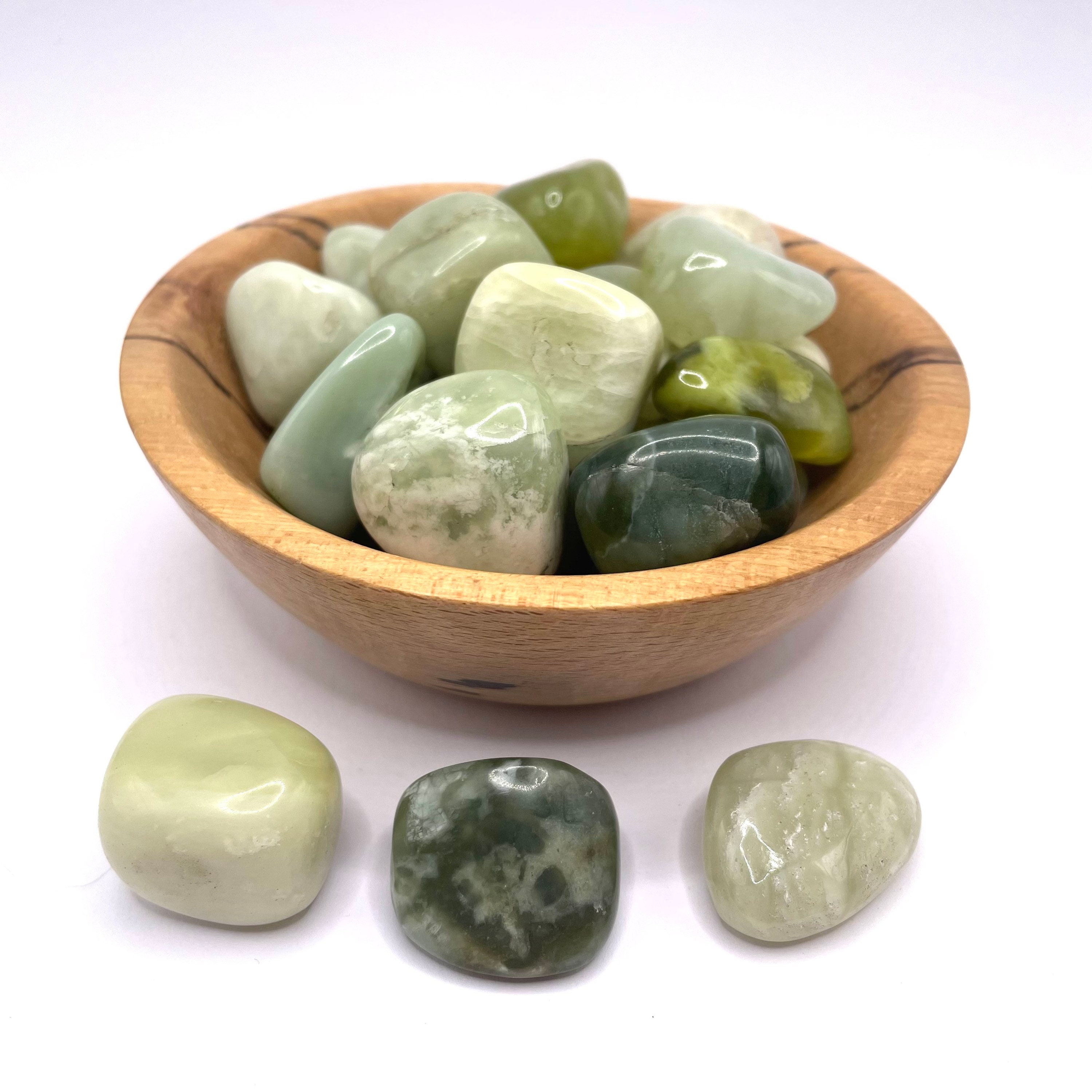 New Jade Tumbled Stone (serpentine) 15-25mm