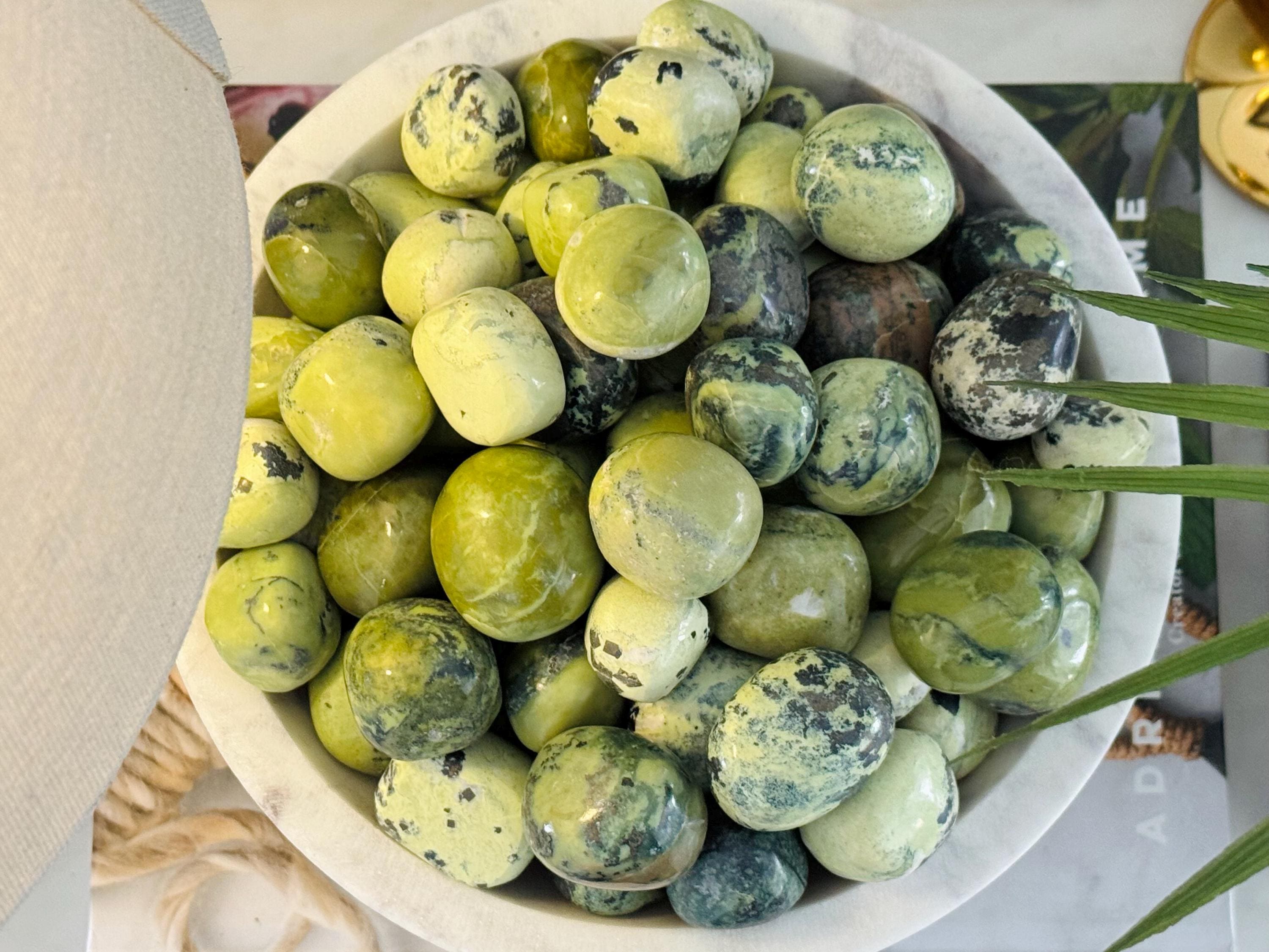 Serpentine Tumbled Stone – Natural Crystal For Healing, Chakra Balancing & Energy Work Serpentine Tumbled Stone – Natural Crystal For Healing, Chakra Balancing & Energy Work