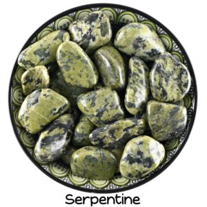 Serpentine Tumbled Stone, Polished Green New Jade, Earthy Healing Crystal Serpentine Tumbled Stone, Polished Green New Jade, Earthy Healing Crystal