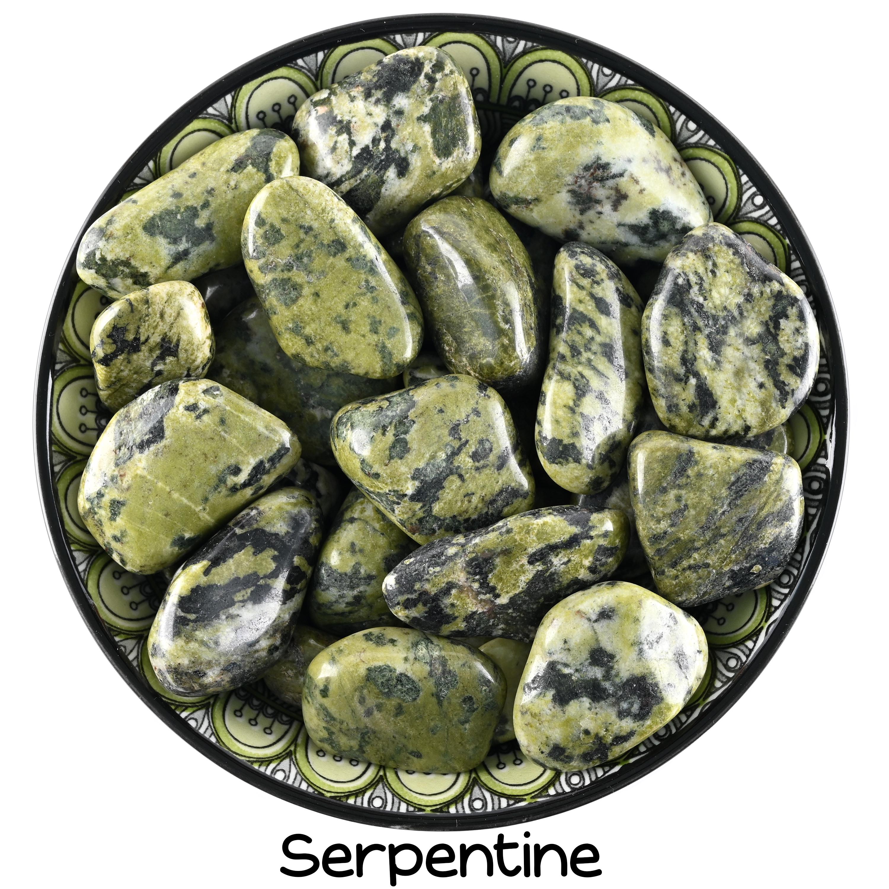 Serpentine Tumbled Stone, Polished Green New Jade, Earthy Healing Crystal Serpentine Tumbled Stone, Polished Green New Jade, Earthy Healing Crystal
