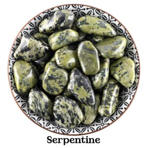 Serpentine Tumbled Stone, Polished New Jade Crystal, Altar Ritual And Healing Gem Serpentine Tumbled Stone, Polished New Jade Crystal, Altar Ritual And Healing Gem