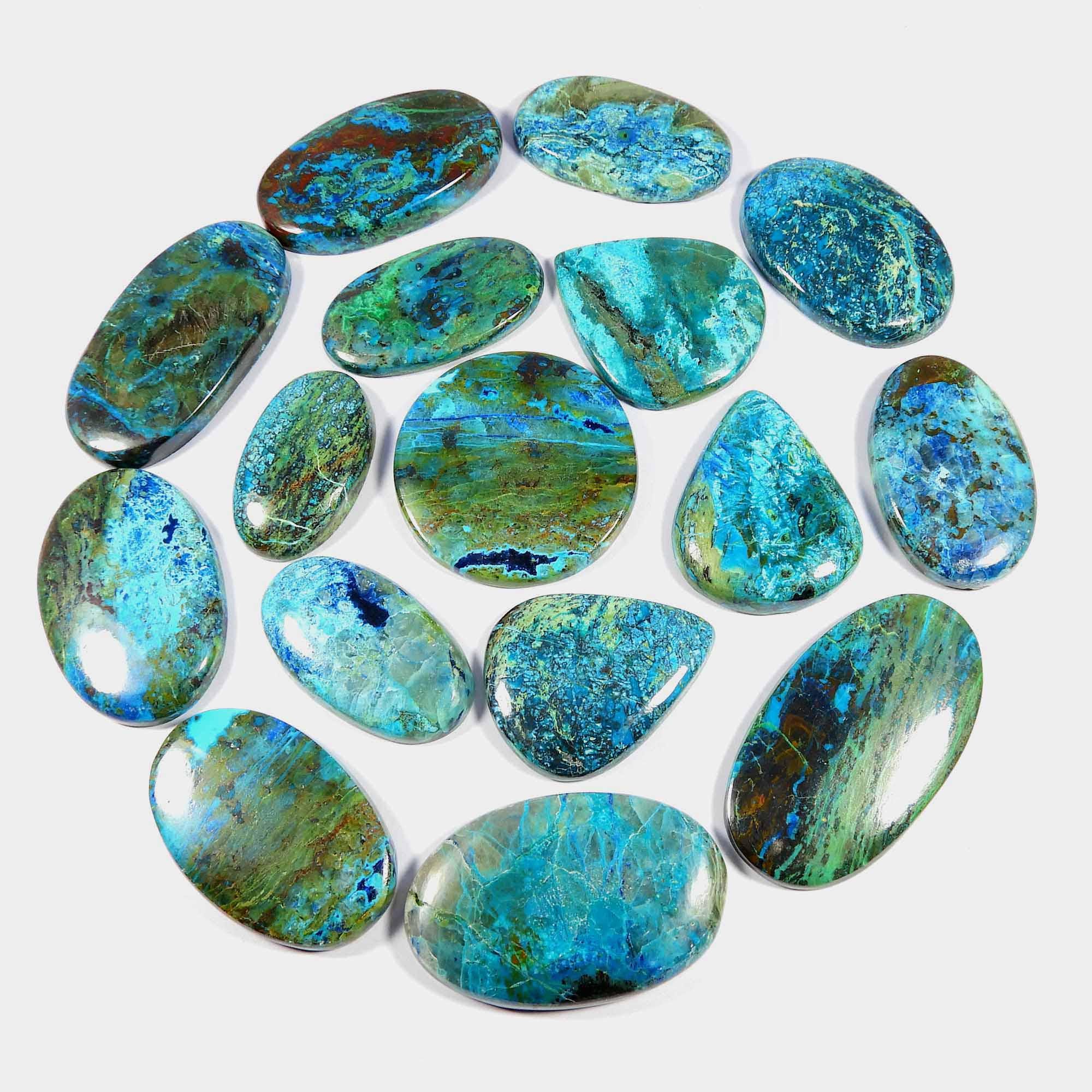 Charming~ Blue Shattuckite. Natural Shattuckite Cabochon. Shattuckite Gemstone. Mix Shape Shattuckite For Jewelry Loose. Variation