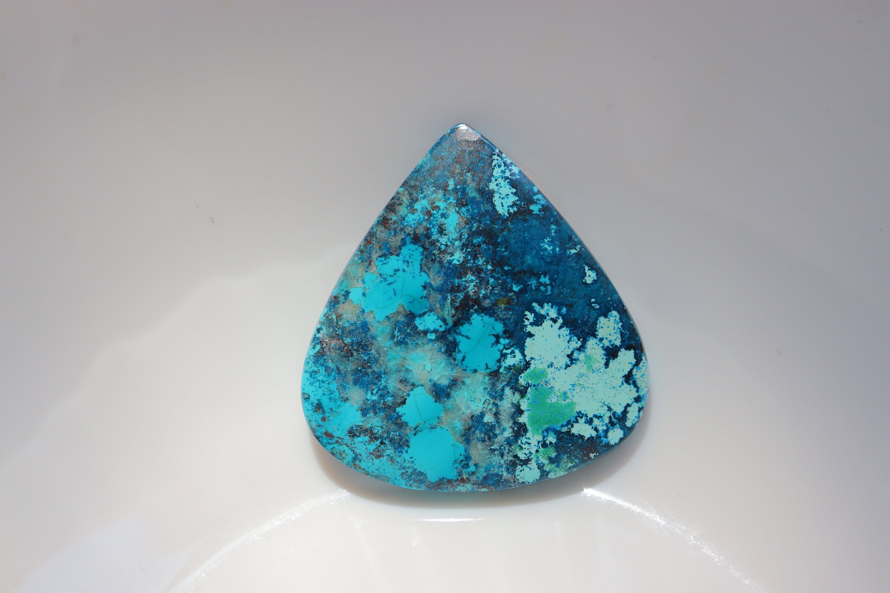 Collection Piece Shattuckite Cabochon, Natural Shattuckite Cabochon, Shattuckite Heart Stone, Shattuckite Stone For Jewelry Making