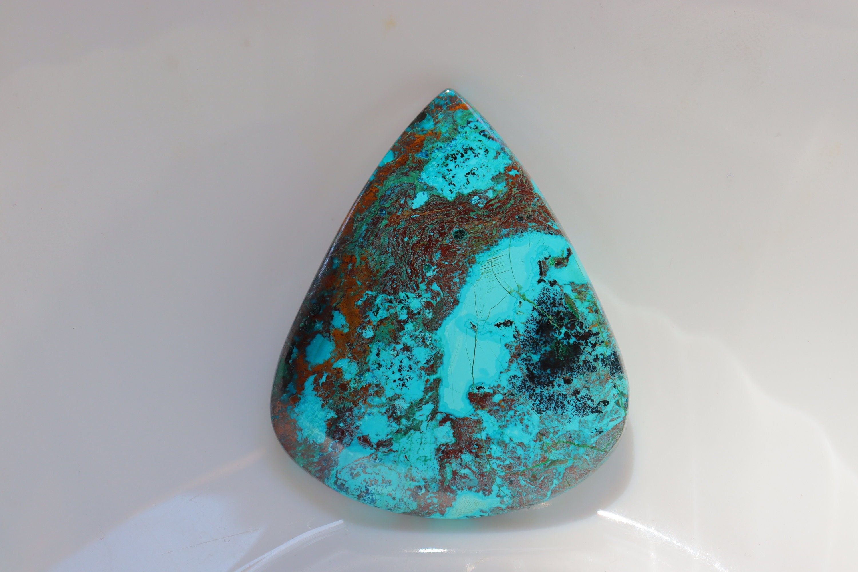 High-grade Quality Shattuckite Cabochon, Natural Shattuckite Cabochon, Shattuckite Heart Stone, Shattuckite Stone For Jewelry Making