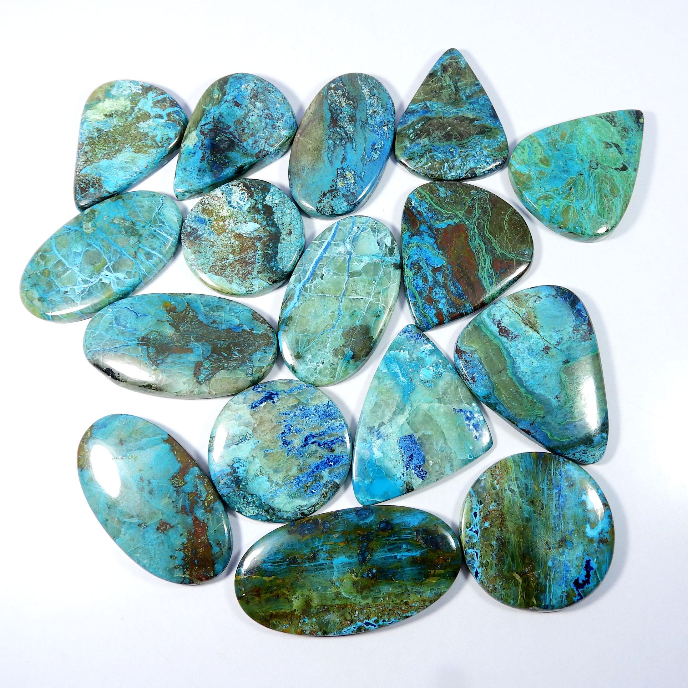 Natural Blue Shattuckite Cabochon Designer Gemstone For Jewelry Making. Choose Your Own