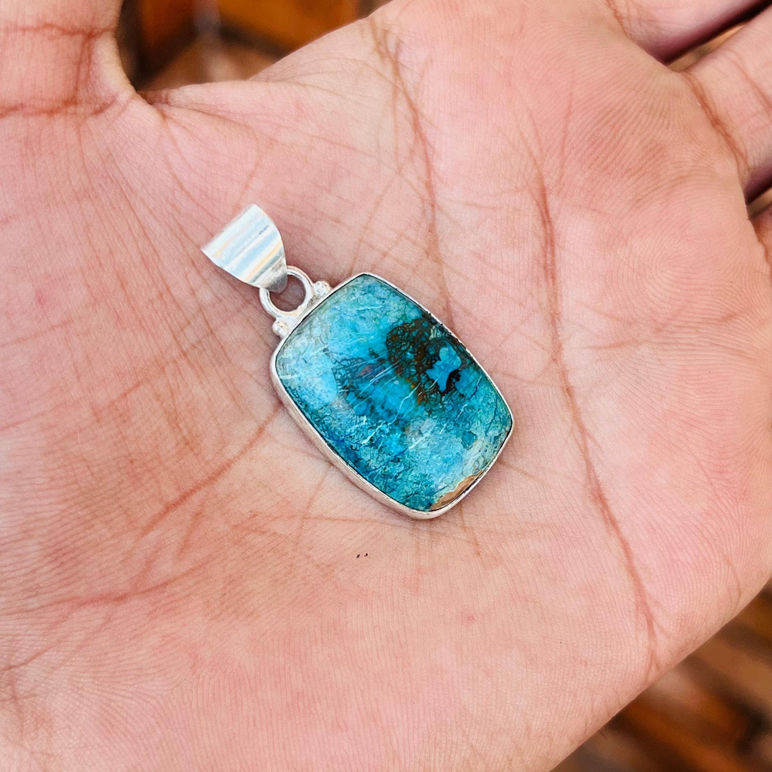 Shattuckite Pendant 925 Sterling Silver Anniversary Gift Valentine's Day Gift