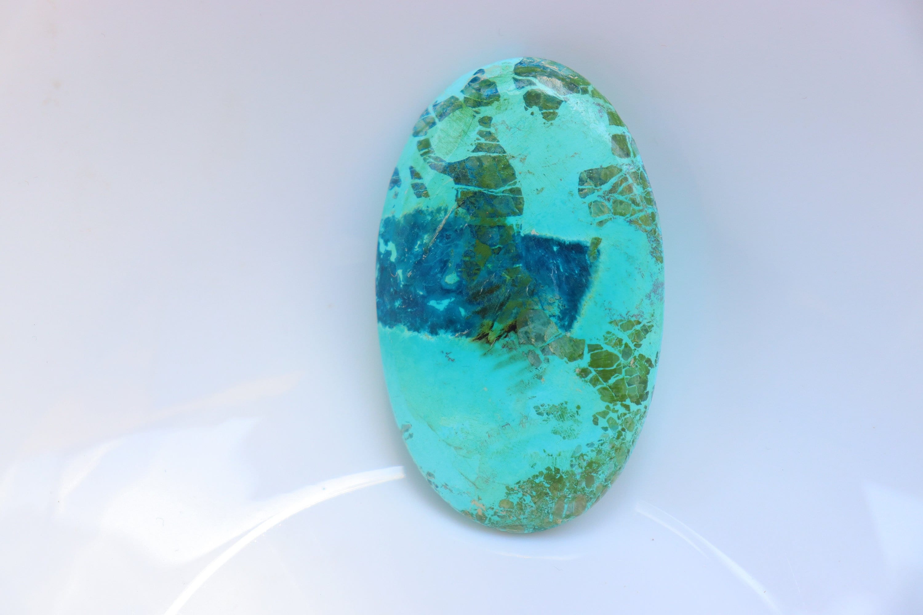 Shattuckite Palm Stone, Natural Shattuckite Palm Stone, Worry Stone, Shattuckite Heart Stone, Pocket Stone, Shattuckite Tumbled Stone