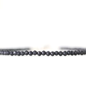 Shungite Bracelet 2mm, Protection Bracelet, Emf Radiation Protection Bracelet, Shungite Jewelry Sterling Silver
