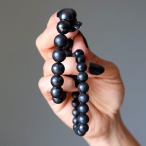 Shungite Bracelet Black Evil Eye Emf Protection Shungite Bracelet Black Evil Eye Emf Protection