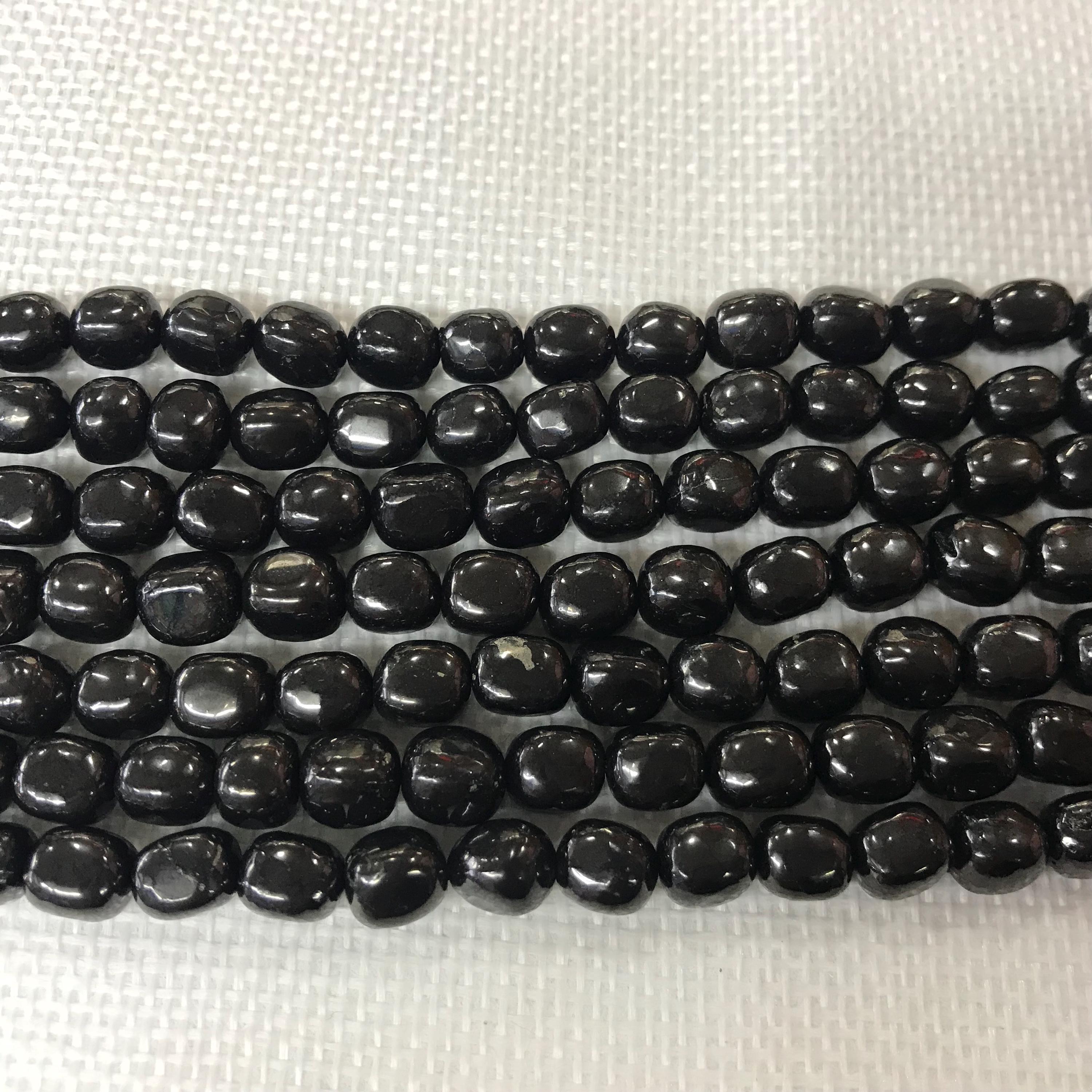 Black Shungite Nugget Beads 7-8mm, 15-inch Gemstone Strand For Bracelet Or Necklace Making, For Jewelry Makers,beaders & Diy Crafters Black Shungite Nugget Beads 7-8mm, 15-inch Gemstone Strand For Bracelet Or Necklace Making, For Jewelry Makers,beaders & Diy Crafters