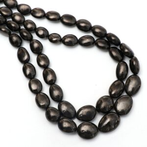 Shungite Smooth Tumble Beads, Shungite, 9.5x7.5 Mm To 14x20 Mm, Shungite Tumble, Shungite Jewelry Gemstone, 8 Inch, 18 Inch,price Per Strand Shungite Smooth Tumble Beads, Shungite, 9.5x7.5 Mm To 14x20 Mm, Shungite Tumble, Shungite Jewelry Gemstone, 8 Inch, 18 Inch,price Per Strand
