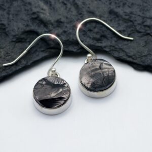 A Silver Lining - Natural Elite Shungite Sterling Silver Earrings
