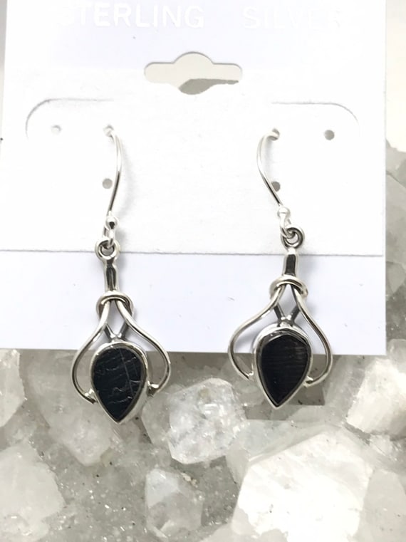 Shungite Abstract Earrings