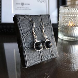 Shungite Dangle Earrings: Jewelry Gifts