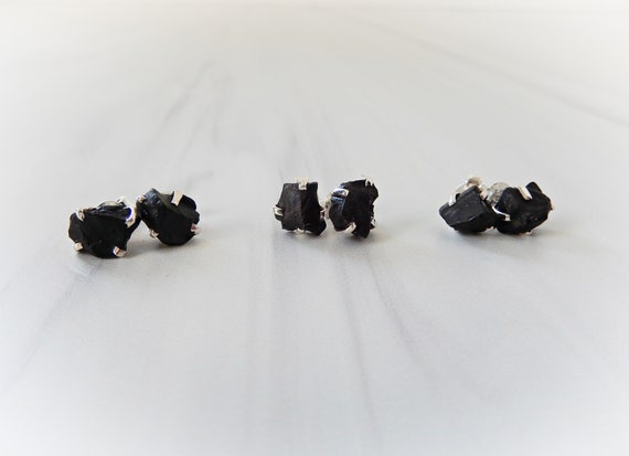 Raw Gemstone Earrings, Raw Shungite Earrings, Rough Shungite Earrings, Healing Gemstone, Sterling Stone Earrings, Gemstone Appeal, Gsa Raw Gemstone Earrings, Raw Shungite Earrings, Rough Shungite Earrings, Healing Gemstone, Sterling Stone Earrings, Gemstone Appeal, Gsa