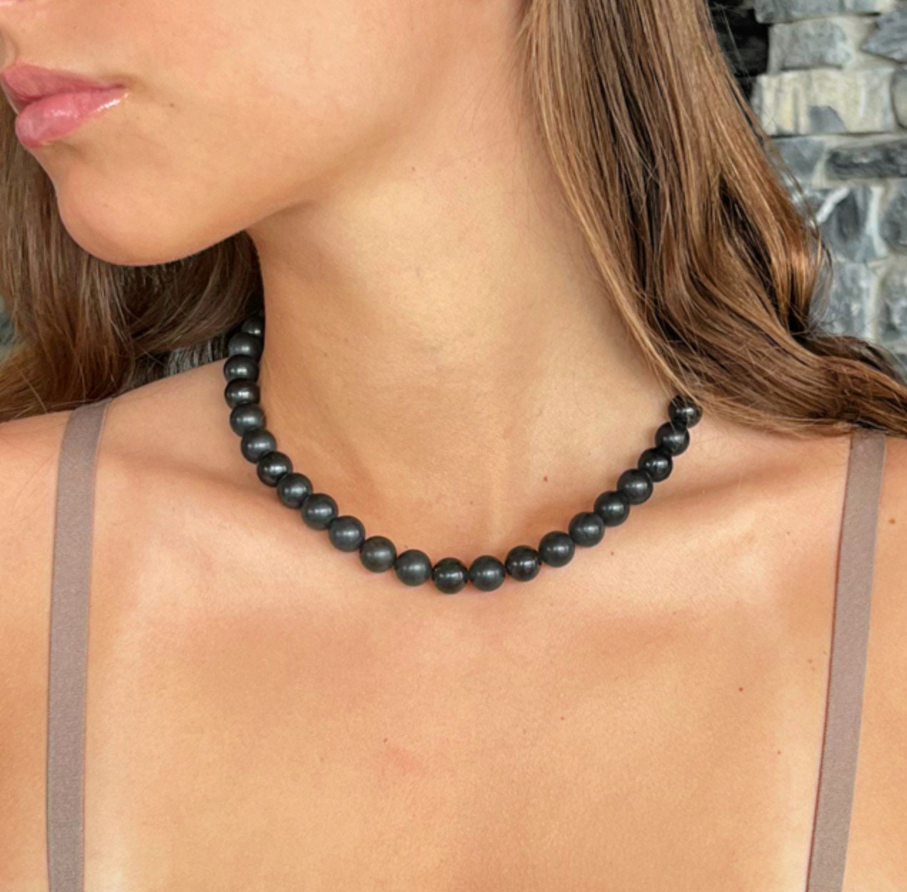 10mm Shungite Necklace // Emf Protection Shield - Grounding Crystals - Root Chakra Support - Chunky Large Bead Shungite 10mm Shungite Necklace // Emf Protection Shield - Grounding Crystals - Root Chakra Support - Chunky Large Bead Shungite