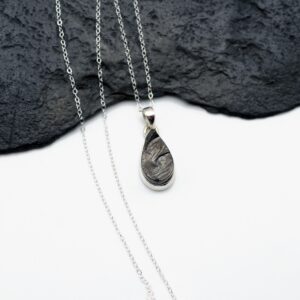 A Silver Lining - Natural Elite Shungite Sterling Silver Necklace