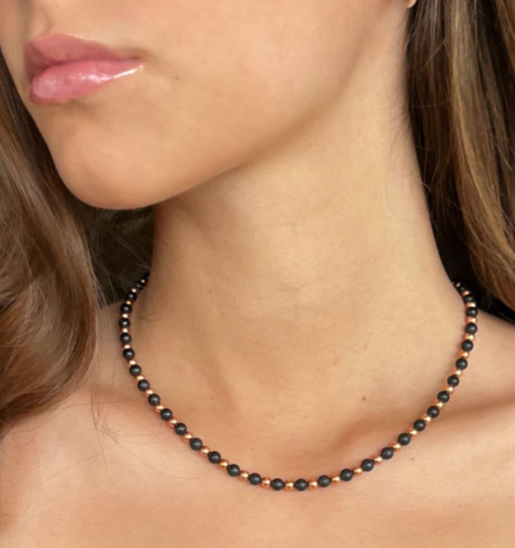Shungite & Copper Necklace // Stimulates Energy Flow - Emf Protection - Alignment Of Our Emotional And Physical Selves Shungite & Copper Necklace // Stimulates Energy Flow - Emf Protection - Alignment Of Our Emotional And Physical Selves