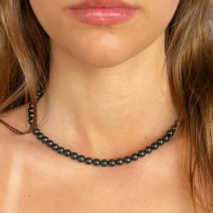 Shungite Necklace // EMF Protection Shield - Grounding Crystals - Root Chakra Support - 6mm Beads