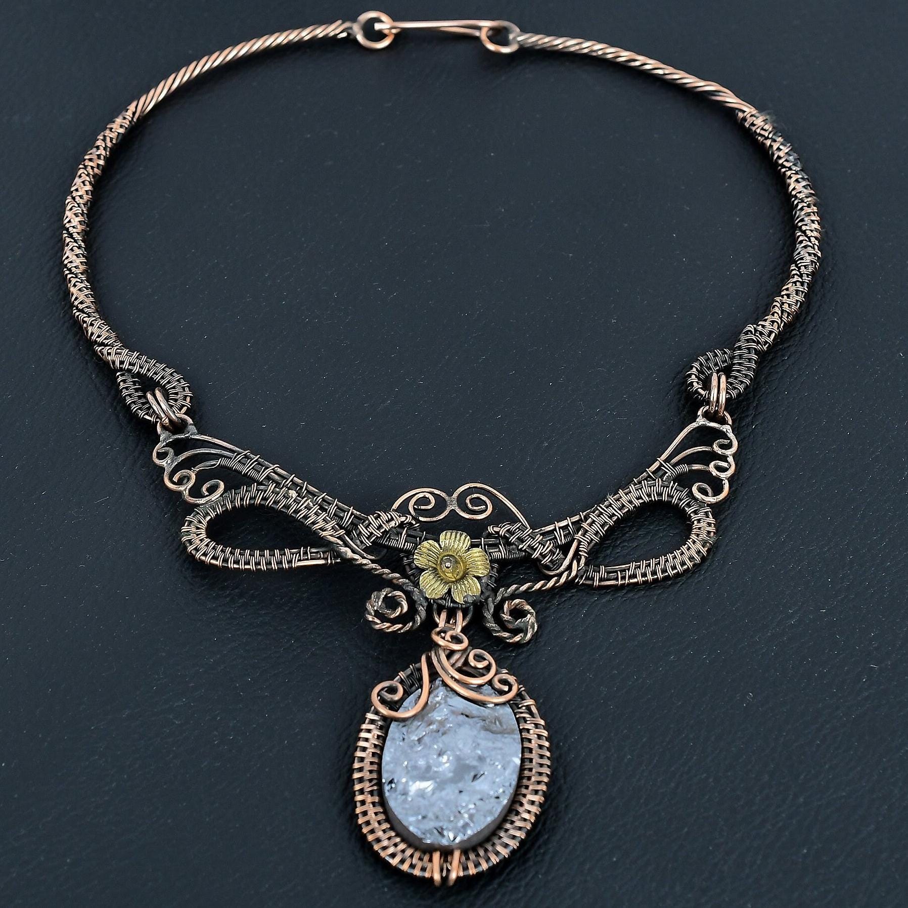 Shungite Raw Necklace, Natural Shungite Jewelry, Copper Wire Wrap Designer Necklace Real Shungite Handmade Jewelry Wedding & Birthday Gifts Shungite Raw Necklace, Natural Shungite Jewelry, Copper Wire Wrap Designer Necklace Real Shungite Handmade Jewelry Wedding & Birthday Gifts