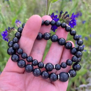 Russian Shungite Magical Mala // Huge Discount for my Awesome Customers - Grounding - Stability - Root Chakra - EMF Shield
